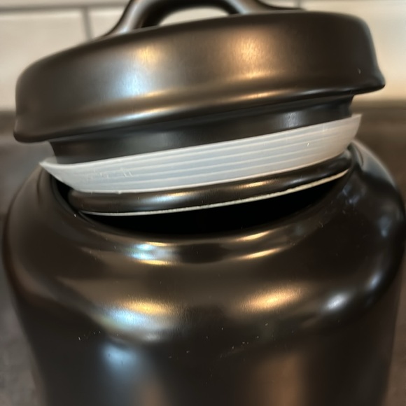 NWT Rae Dunn Matte Black BOO Canister - Picture 4 of 7